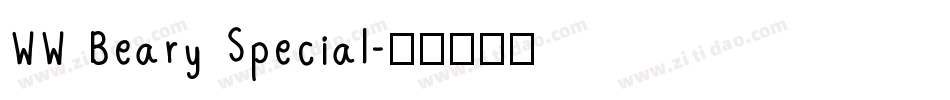 WW Beary Special字体转换